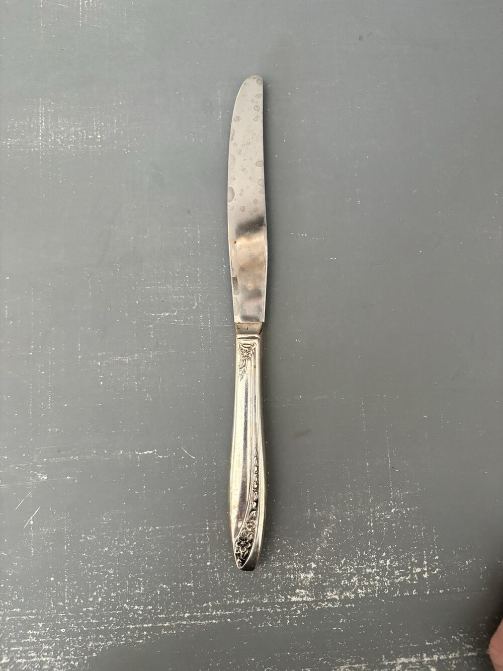 Vintage Wm Rogers Starlight Queen Mary Silverplate Dinner Knife 9”